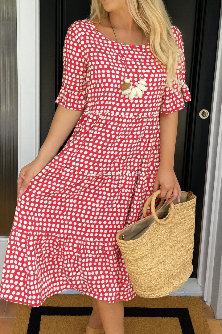 Iris | Tiered Midi Dress | Sizes S to 4XL