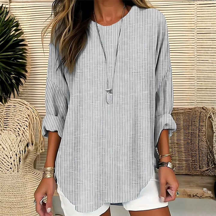 Rhea | Classic Striped Blouse