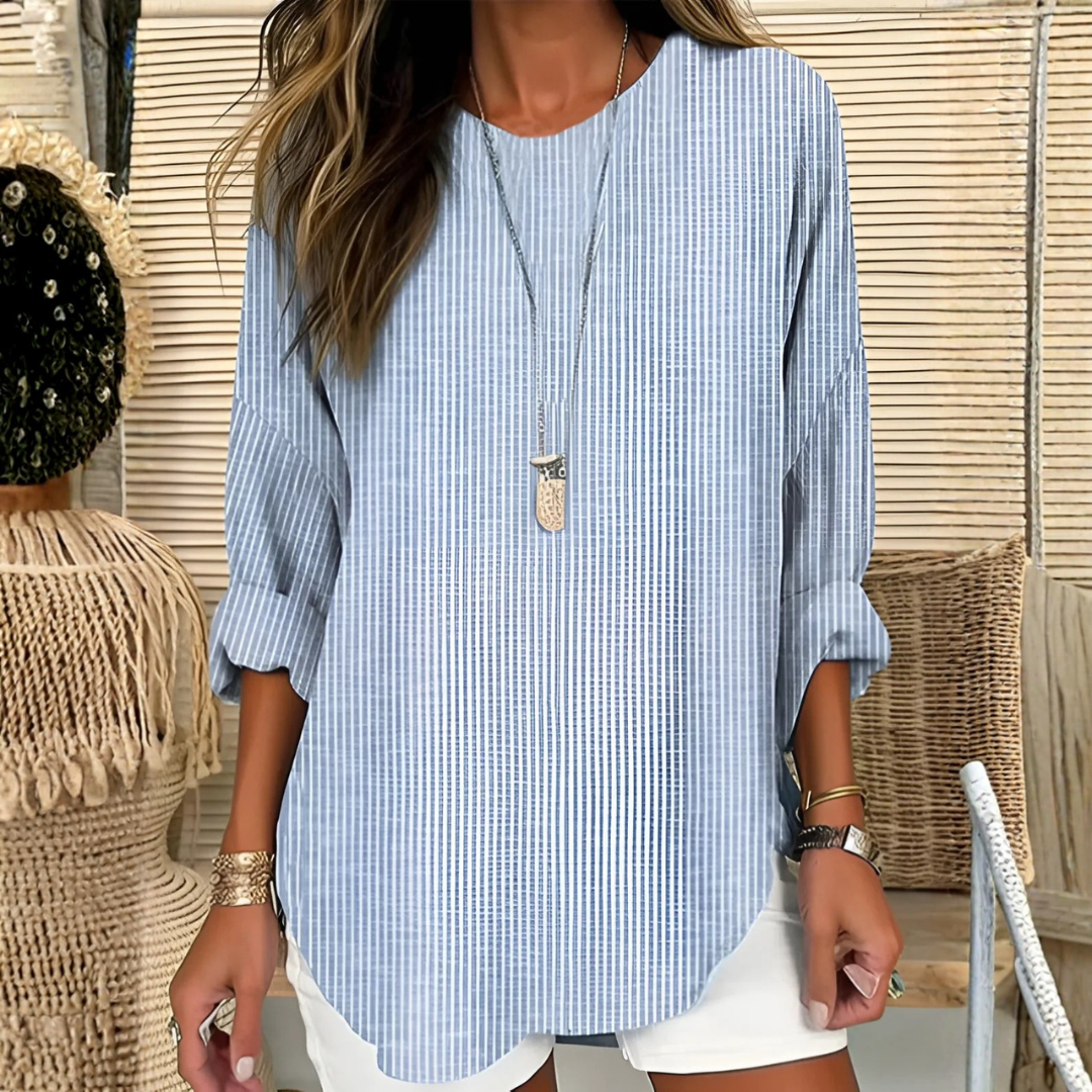 Rhea | Classic Striped Blouse