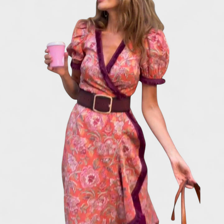 Vina | Floral Wrap Dress
