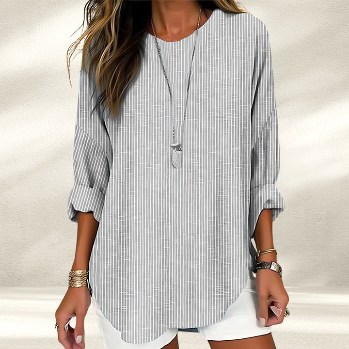 Rhea | Classic Striped Blouse