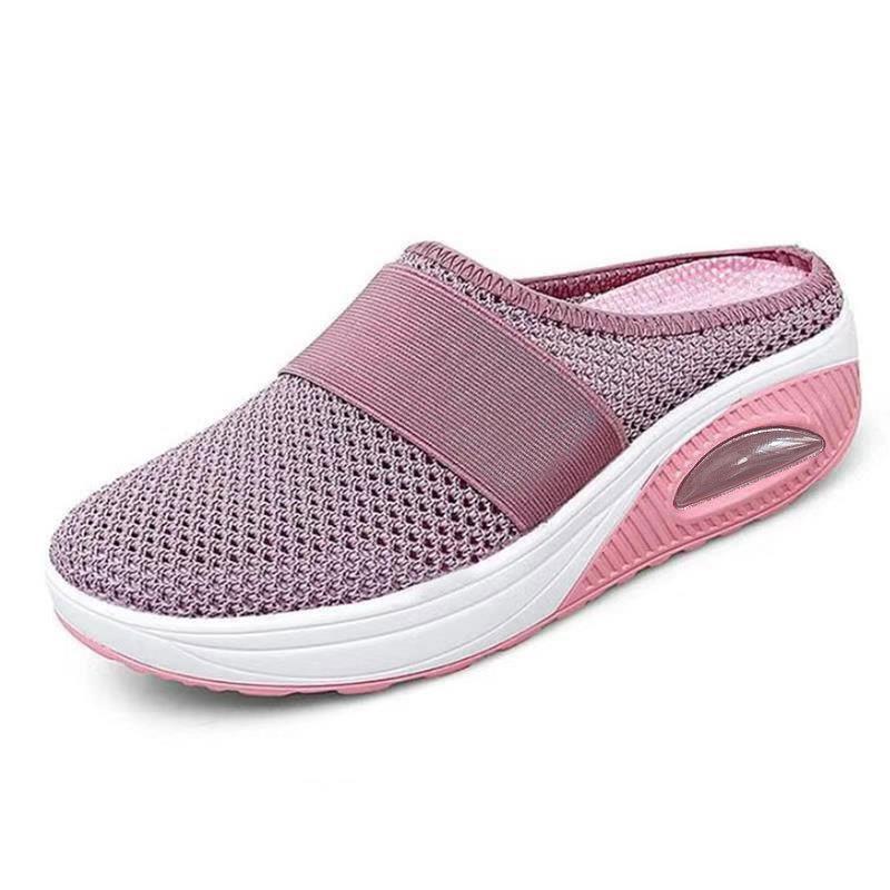 LOUISE BREATHABLE ORTHOPEDIC SLIP-ON MULES