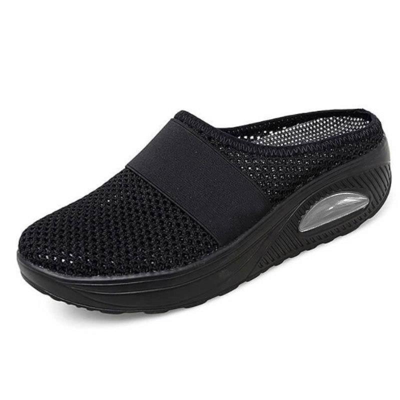 LOUISE BREATHABLE ORTHOPEDIC SLIP-ON MULES