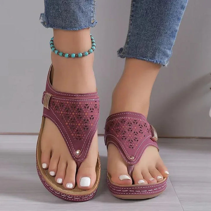 Gillian | Bohemian Wedge Sandals with Orthopedic Support