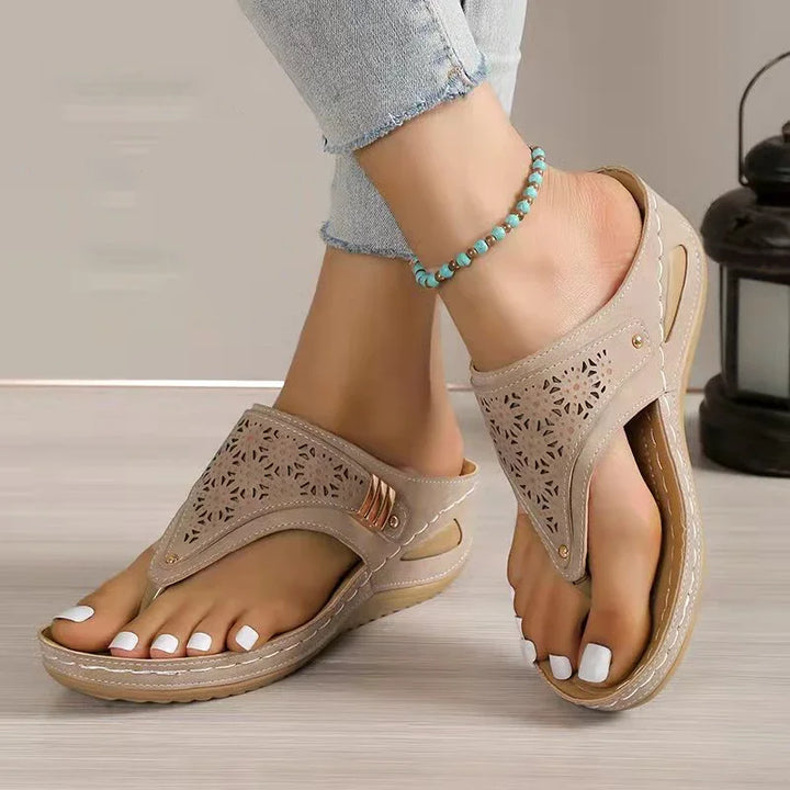 Gillian | Bohemian Wedge Sandals with Orthopedic Support