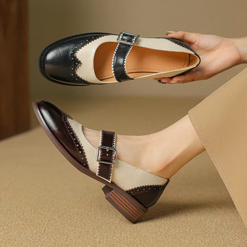 Miana | Leather Mary Jane Shoes