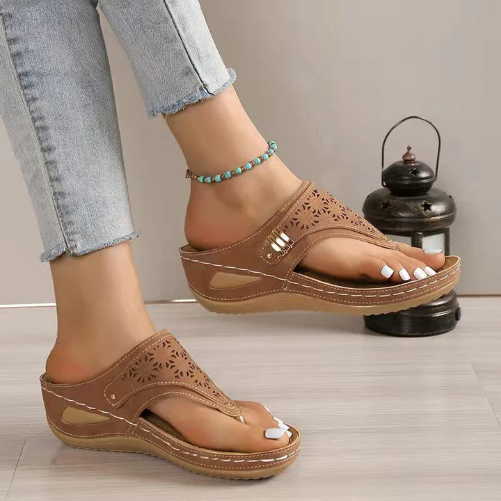 Gillian | Bohemian Wedge Sandals with Orthopedic Support