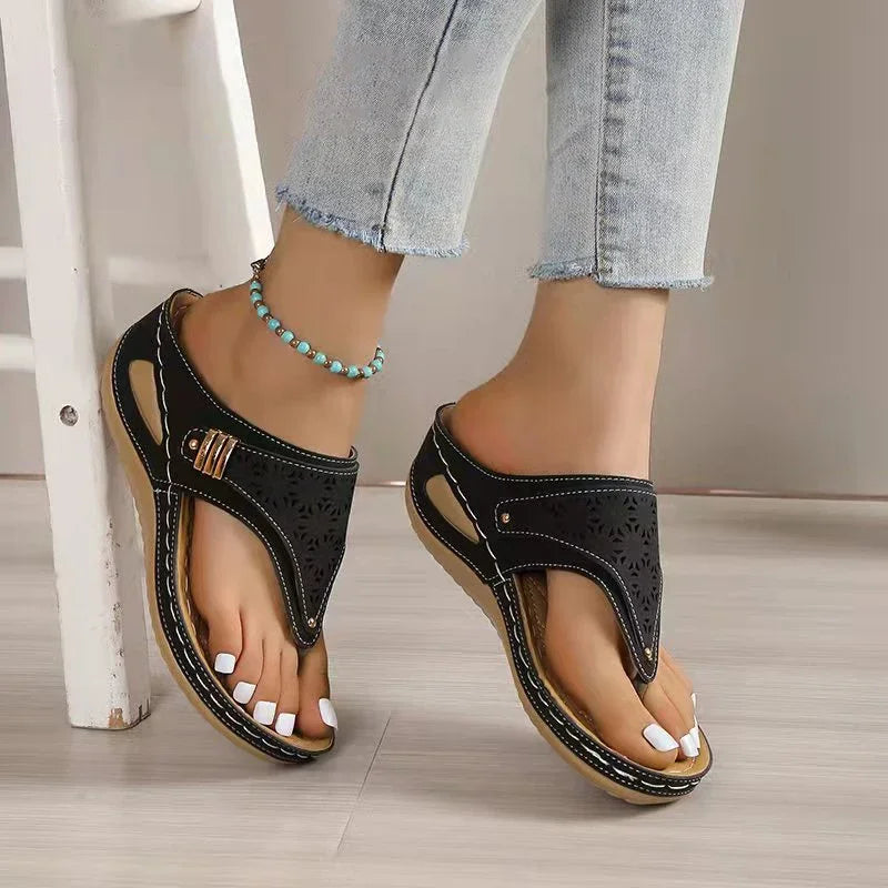 Gillian | Bohemian Wedge Sandals with Orthopedic Support