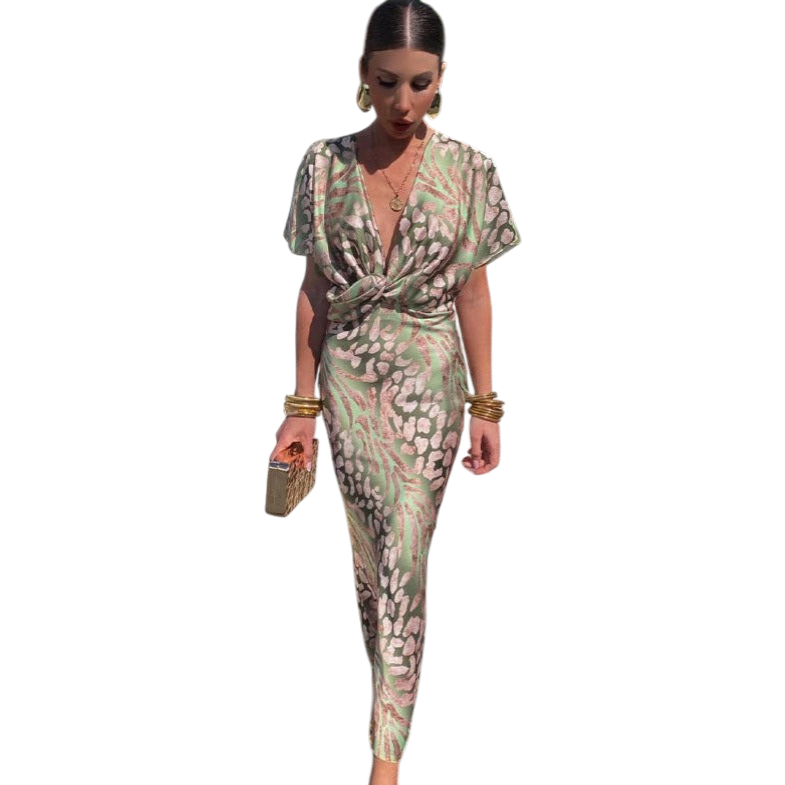 Nela | Elegant Wrap Maxi Dress