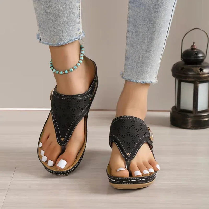 Gillian | Bohemian Wedge Sandals with Orthopedic Support