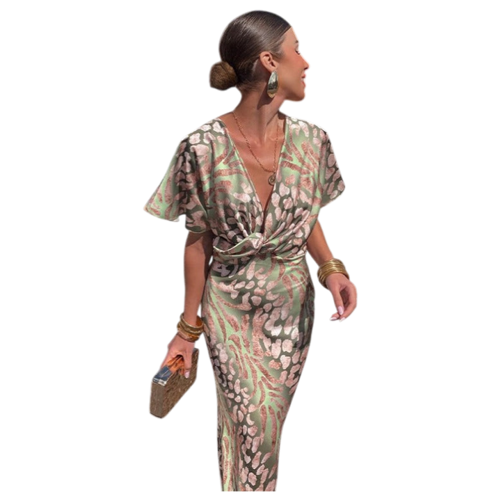 Nela | Elegant Wrap Maxi Dress