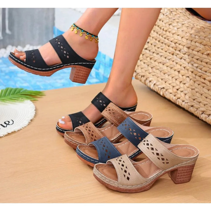 Linda | Block Heel Orthopedic Sandals