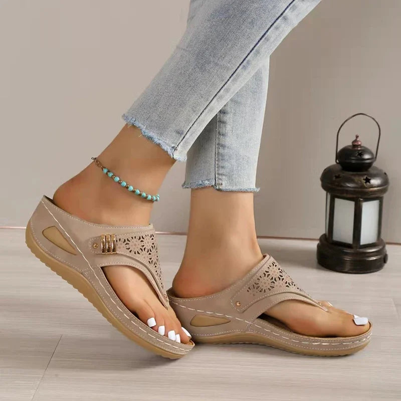 Gillian | Bohemian Wedge Sandals with Orthopedic Support