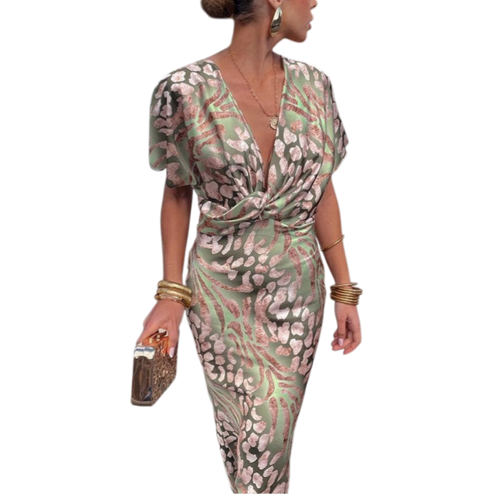 Nela | Elegant Wrap Maxi Dress