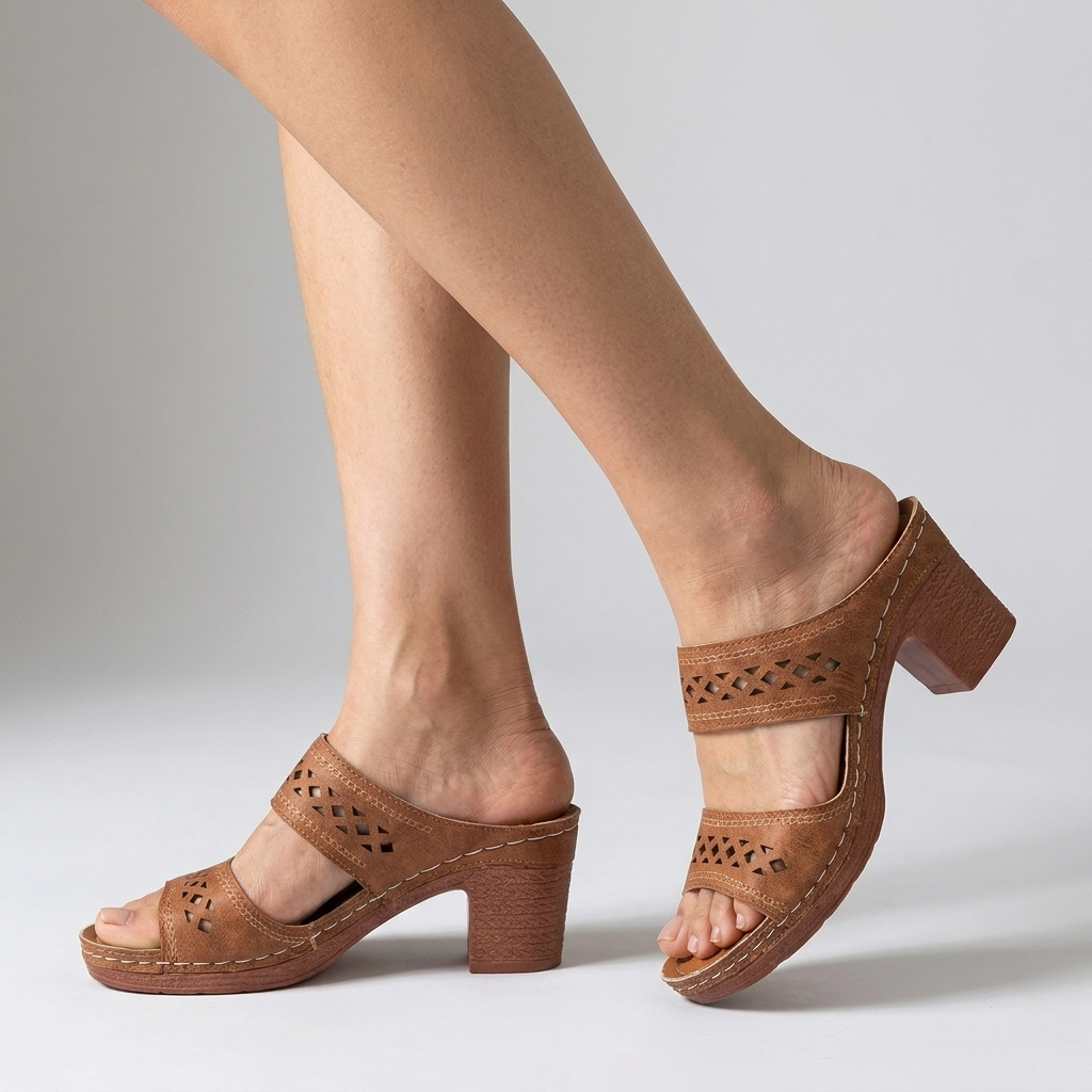 Linda | Block Heel Orthopedic Sandals